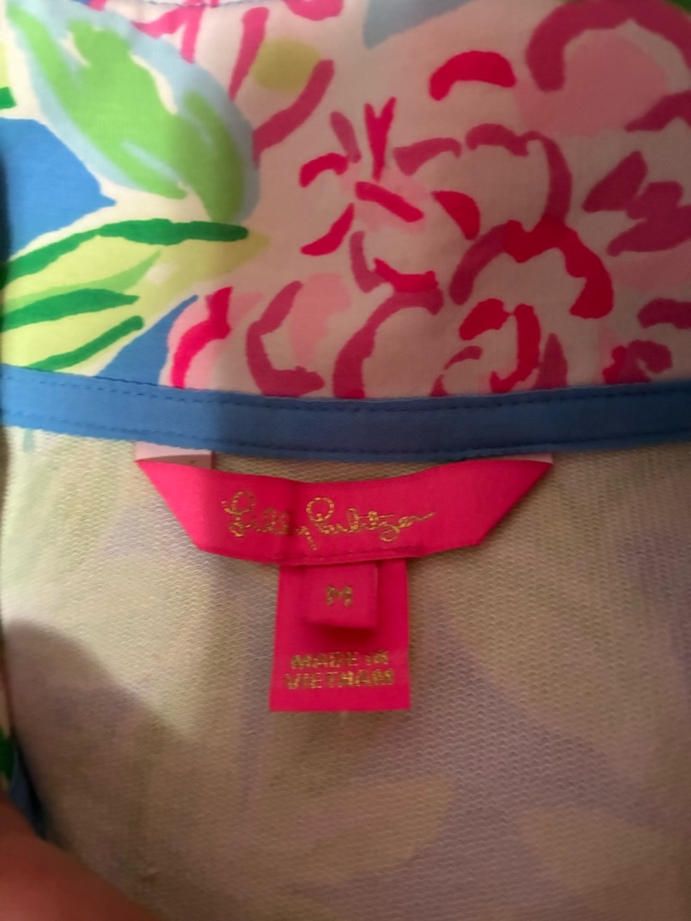 Lilly Pulitzer Multicolor Floral Pullover - Pink, Blue, Green, Yellow - Picture 4 of 6